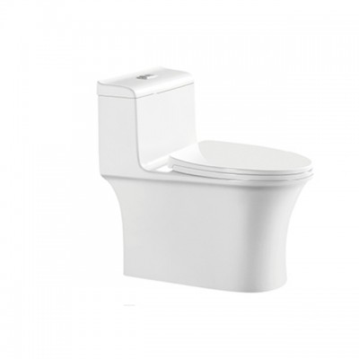 High quality sanitary ware white color one piece toilet for bathroom