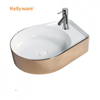 Wholesale Lavabo Porcelain Ceramic Cabinet Round Design Wash Basin Bathroom Sink