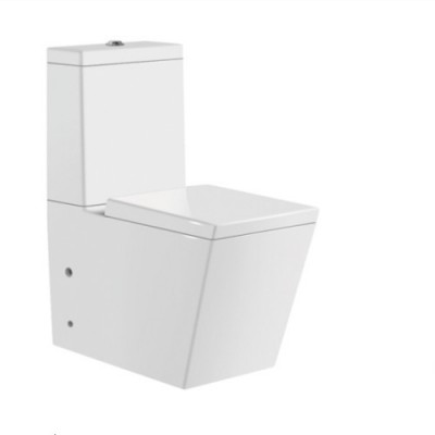 One piece rimless washdown siphonic ceramic toilet P-trap Chaozhou Sanitario retrete wc  inodoros soft close